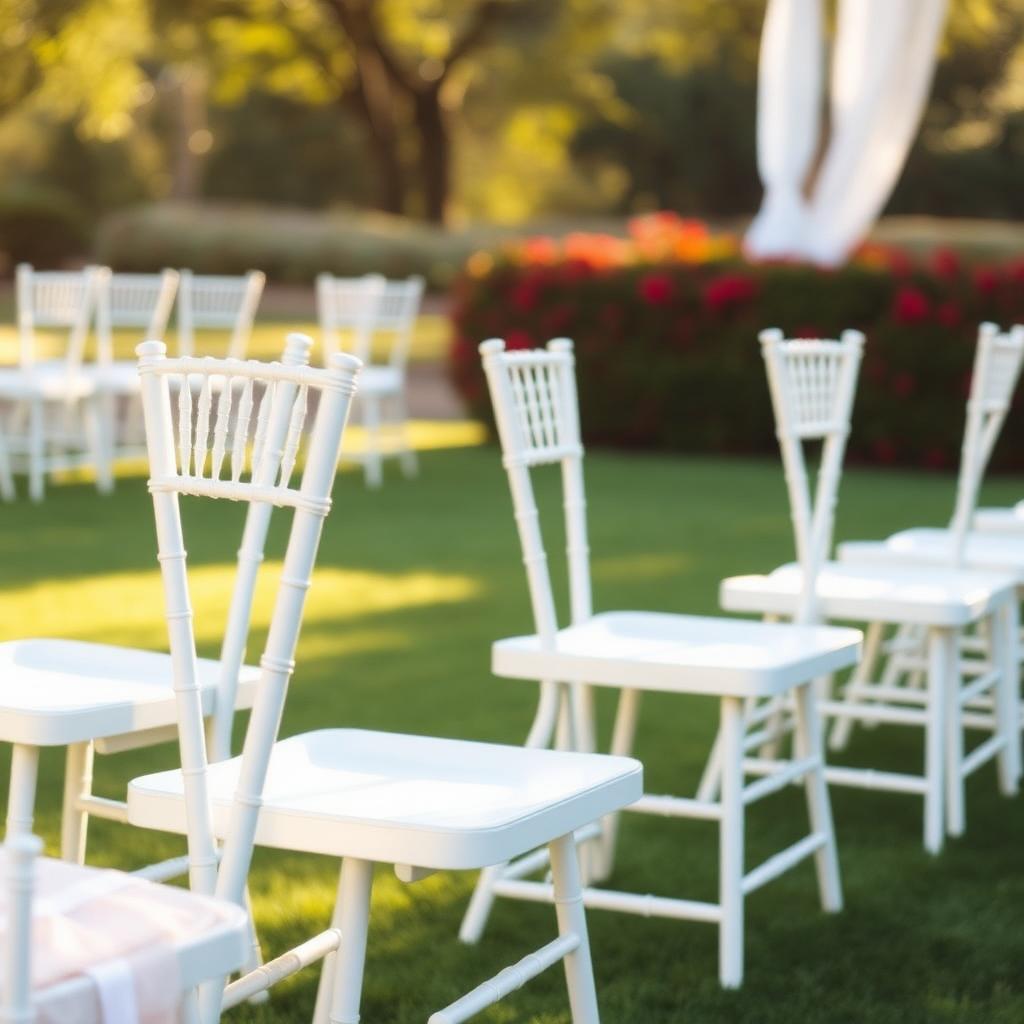 Garden ceremony seating